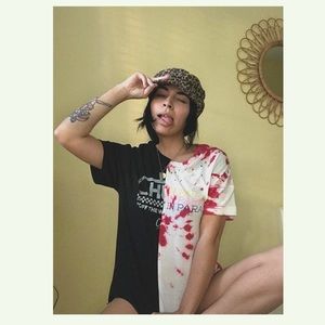 Upcycled Split Graphic Tee